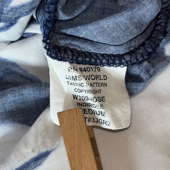 Women's Hawaiian Jams World Dress size medium blue and white - Picture 8 of 9